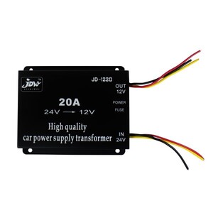 【デコデコ】 20A DC24V → 12V 変換コンバーター メモリ付