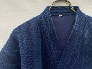 絶妙な 藍染フェード 剣道着 刺し子 JAPAN VINTAGE ジャパンヴィンテージ KENDO JACKET INDIGO BLUE SASHIKO 武州一 裏地付き