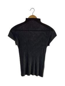 PLEATS PLEASE ISSEY MIYAKE◆半袖カットソー/-/ポリエステル/BLK/PP02FK105