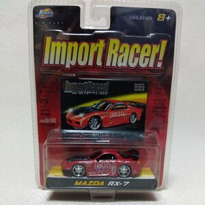 1:64 スケール #022 マツダ RX-7 インポートレーサー ストリートレースチューナー レアレッド 