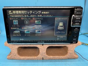 ALPINE アルパイン VIE-X007W-B 地図データ2012年 CD/DVD/SD/フルセグ/Bluetooth 地図SDカード・B-CASカード確認済み ミツビシ用カプラー