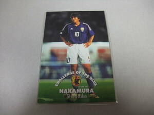 カルビー 2002 Jリーグ NJ-10 中村俊輔 レッジーナ 日本代表 ジャマイカ戦 サッカーカード 横浜FC 横浜Fマリノス ジュビロ磐田