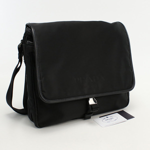 中古良品プラダPRADA ショルダーバッグ ナイロン 2VD166 064 F0002 ブラック系　 ランク：A us-2 メンズ