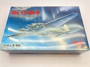 ICM 1/48 ハインケル He111H-6 爆撃機 48262/未開封 [50-9032]