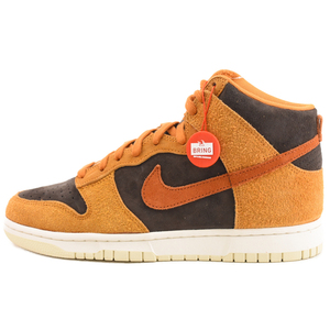 NIKE ナイキ DUNK HI RETRO PREMIUM DARK CURRY DD1401-200 ダンクハイ プレミアム ダーク カリー ハイカットスニーカー ブラウン US9/27cm