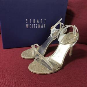 新品★Stuart Weitzman スチュアート ワイツマン レディース パンプス ヒール ゴールド 38 25㎝ 上品な女性