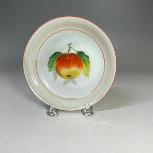 オールドノリタケ 林檎図皿 りんご プレート お皿 小鉢 絵皿 飾り皿 菓子皿 ヤジロベー ヤジロベェ