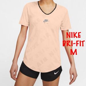 M 新品 ナイキ NIKE エア AIR Tシャツ ドライ ウィメンズ ランニングトップ ジム ピンク DRI-FIT フィットネス 半袖Tシャツ