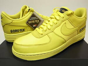 【送料無料】NIKE AIR FORCE 1 GTX GORE-TEX ゴアテックス DYNAMIC YELLOW/BLACK 黄色 ダイナミックイエロー CK2630-701 US7.5/25.5cm新品