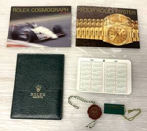 ★☆純正 ROLEX ロレックス COSMOGRAPH DAITONA デイトナ 英語版冊子2点 1995年 カレンダー 緑タグ 赤タグ パスケース 付属品 Z☆★