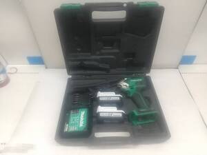 【中古品】★makita(マキタ) 【DIY】14.4v充電インパクトドライバ (1.5Ahバッテリx2/充電器/ケース) M697DSX　ITOMK2RT59E2