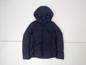 8．ユニクロ UNIQLO シームレス ダウンパーカー ダウンジャケット 防寒ブルゾンジャンパー レディースM ネイビー y801