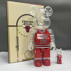 BE@RBRICK contre NBA Chicago Bulls MEDICOM TOY メディコム トイ ベアブリック 100% & 400% TN 1