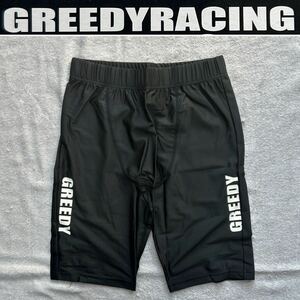 GREEDY GK-12 BLACK XLサイズ グリーディー タイトフィットインナーショーツ ハーフタイプ 吸水 速乾 新品 A60531-8