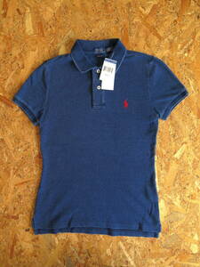 新品☆本物 ラルフローレン インディゴ ポロシャツ XSサイズ POLO RALPH LAUREN INDIGO POLO USAモデル ロンハーマン 色落ち ポロ LA購入