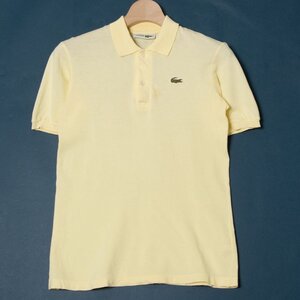 メール便◯ CHEMISE LACOSTE ラコステ 半袖 プルオーバー ポロシャツ 黄色/イエロー 綿ポリエステル メンズ トップス カジュアル 春夏