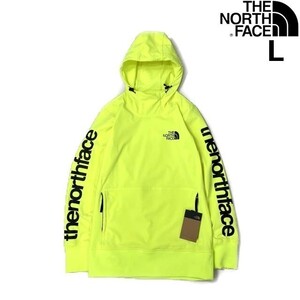 1円～!売切!【正規新品】THE NORTH FACE◆W TEKNO PULLOVER HOODIE パーカー US限定 袖ロゴ ストレッチ 裏起毛 アウトドア(L)黄 181130-50