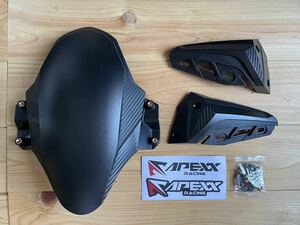 APEXX フロントエアロフェンダー シグナスグリファス シグナスX 4型 5型 SEA5J SED8J