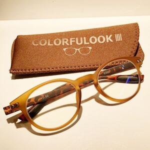 オシャレな老眼鏡　＋2.0 ボストン　ブラウン　ブルーライトカットレンズ　売れ筋No. 1