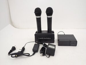 Audio-technica オーディオテクニカ 赤外線コードレスマイク AT-CLM7000TX 2本 +レシーバー AT-CR7000 充電器付（1） ∽ 70C6D-1