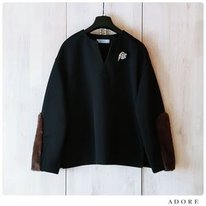 ◆幻◆ 極美品 定価3.2万円 ADORE ファーラインジャージープルオーバー VERY IENA