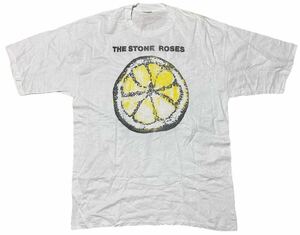 当時もの 1980s-90s The Stone Roses レモン輪切り ロゴ ヴィンテージ Tシャツ ロック オルタナティブ シングルステッチ