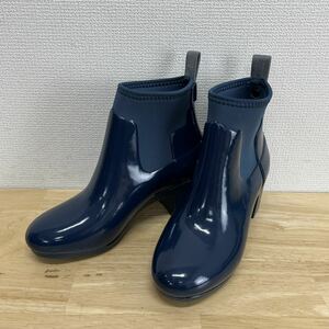 HUNTER ハンター WFP1012NRG REFINED MID Heel Gloss リファインドグロス ミッドヒールブーツ ラバー UK3 10119462