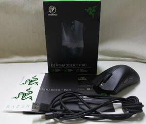 24 RAZERレイザー◆Death Adder V3Pro/RZ01-0463◆ワイヤレス ゲーミング マウス◆ブラック系◆取説/USBケーブル/元箱 付◆動作OK