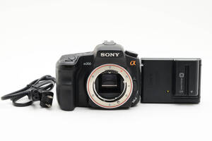 ◆良品◆SONY ソニー α200 Body ボディ ブラック DSLR-A200 バッテリー・充電器付◆#CE100616