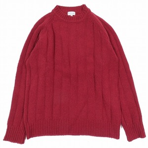 ポールスミス PAUL SMITH ニット セーター ボトルネック 長袖 カットソー プルオーバー M ボルドー/6YBA2 メンズ