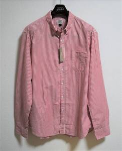 SALE！送料無料！【新品】サイズ:XL SLIM FIT J.CREW ジェイクルー WASHED BENGAL STRIPE SHIRT ボタンダウン HARVEST RED 2