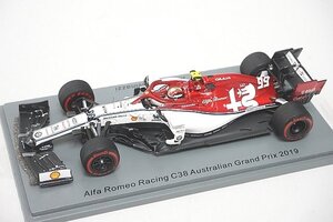 Spark スパーク 1/43 Alfa Romeo アルファロメオ C38 A.ジョヴィナッツィ オーストラリアGP 2019 #99 ※修復跡有り S6074