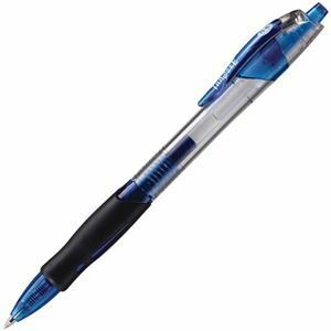 【新品】（まとめ）TANOSEE ノック式ゲルインクボールペン スリム 0.5mm 青 1本 【×50セット】