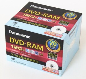 ◇ 【未開封】 Panasonic DVD-RAM ビデオ録画用 120分 4.7GB 3倍速 20枚 LM-AF120L20W ◇MHD13792