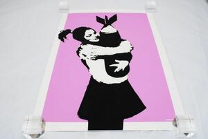 希少 WCP Banksy バンクシー BOMB HUGGER リプロダクション シルクスクリーン プリント 現代アート 限定品