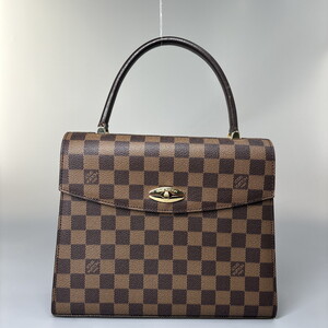 1円【超極美品】LouisVuitton ルイヴィトン ダミエ マルゼルブ ハンドバッグ トップハンドル クラシカル N51379 レディース トートバッグ