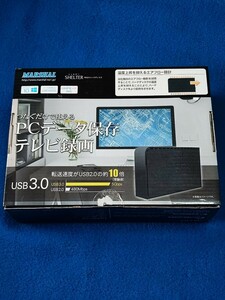 外付けHDD MARSHAL マーシャル SHELTER MAL32000EK3-BK 2.0TB USB3.0対応 テレビ・パソコン対応 Windows10対応
