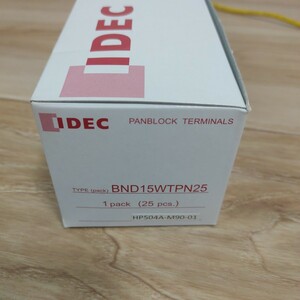 たぶん　未使用　IDEC パンブロックターミナル　BND15WTPN25