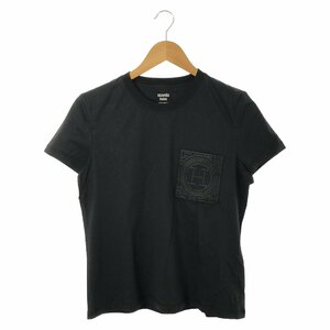 エルメス Tシャツ 刺繍入りポケット ブランドオフ HERMES コットン 半袖Tシャツ コットン 中古 レディース