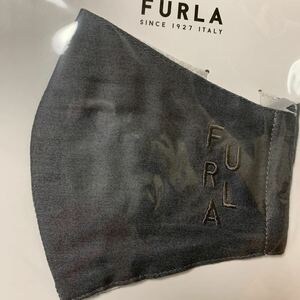 フルラ FURLA マスク 刺繍 ダークグレー 未使用 未開封B