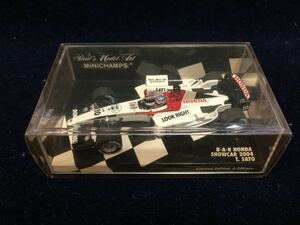 ミニチャンプス 1/43 B.A.R HONDA SHOWCAR 2004 T.SATO Limited Edition 3,240pcs. (400 040080)