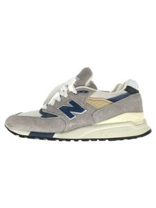 NEW BALANCE◆U998/ローカットスニーカー/26.5cm/グレー/スウェード/U998TA