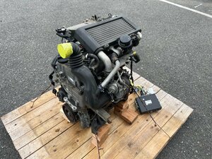 動作確認済 ダイハツ H17年式 L152S ムーヴ JB-DET ターボ AT オートマ エンジン本体 ECU付き 走行距離:51,815km 他商品同梱不可