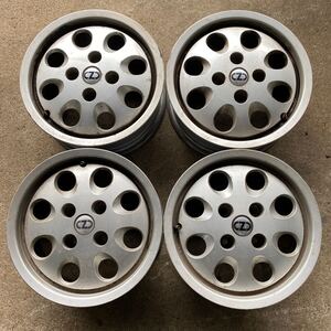 OZ Racing アルミホイール4本セット 14×5.5J +25 4穴 PCD108 旧車 シトロエンBX プジョー305等 中古品