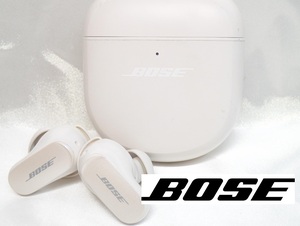 6166[A]【BOSE◆ボーズ】QuietComfort Earbuds II 完全ワイヤレスイヤホン/ノイズキャンセリング/ソープストーン ホワイト系/435911