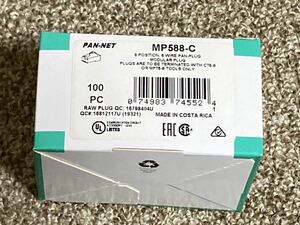 ♪【激安】Panduit MP588-C RJ45モジュラープラグ ♪LANコネクタ LANケーブル