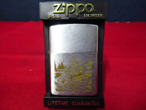 ZIPPO ジッポー 狩猟 犬 ヴィンテージ オイルライター 管理6rc0628E86