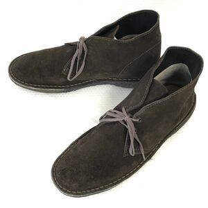 Clarks★スエード/本革/クレープソール/デザートブーツ【GB7.5/26.0/茶/BROWN】チャッカブーツ/Shoes◆WB70-4