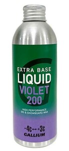 ガリウム　EXTRA BASE LIQUID VIOLET (200ml)/SW2263　気温-4℃～+3℃向けノーフッ素リキッド大容量WAX　定価￥4180