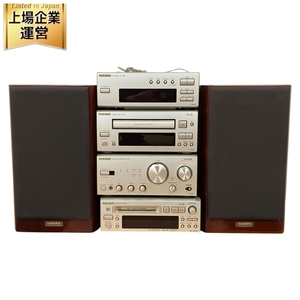 ONKYO オンキヨー システムコンポ A-909X / C-709X / MD-105AX / T-405X / D-102EXG ペア オーディオ 中古 S9600675